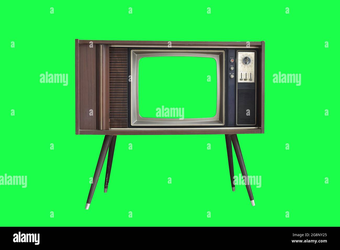 Một chiếc TV cổ điển với màn hình xanh lá cây cách điệu trên nền xanh sẽ đem lại cho không gian của bạn vẻ đẹp cổ điển và quý phái. Hãy xem ngay để tìm hiểu thêm!