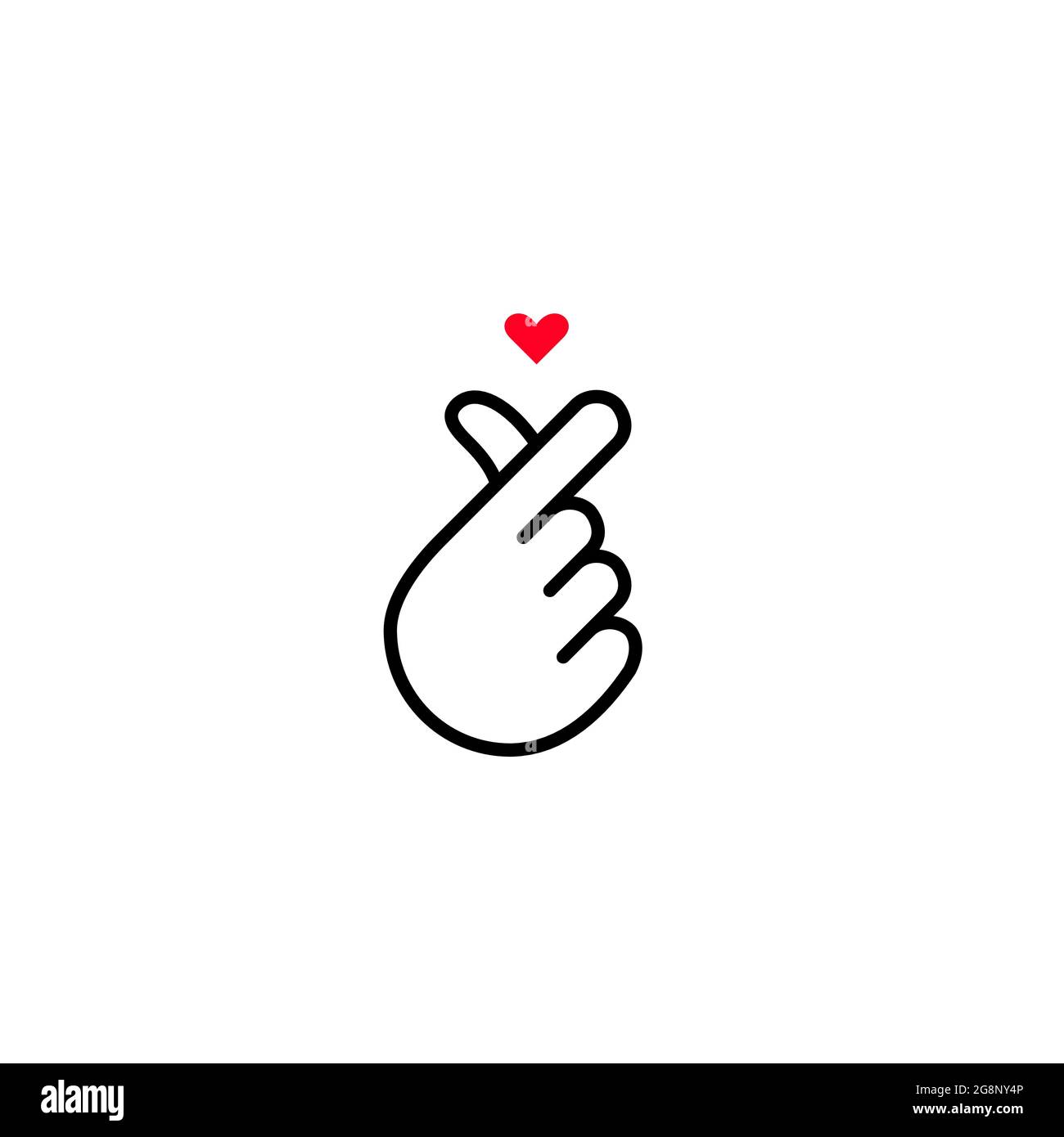 K-Pop Korean Purple Heart Fingers SVG Png Dxf Eps Jpg Cricut Silhouette