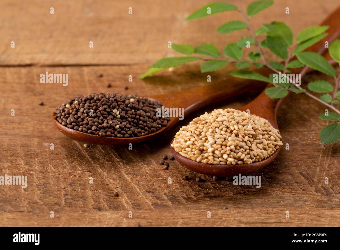 sesame seed and perilla seed Stock Photo Alamy