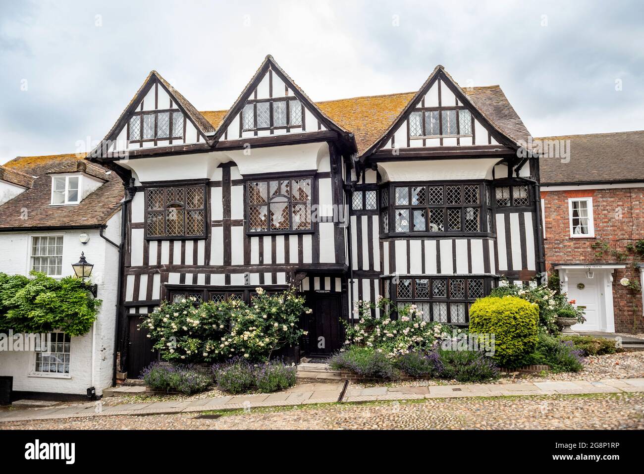 Rye, July 2021 Hartshorn House, the old hospital, on Mermaid Street in