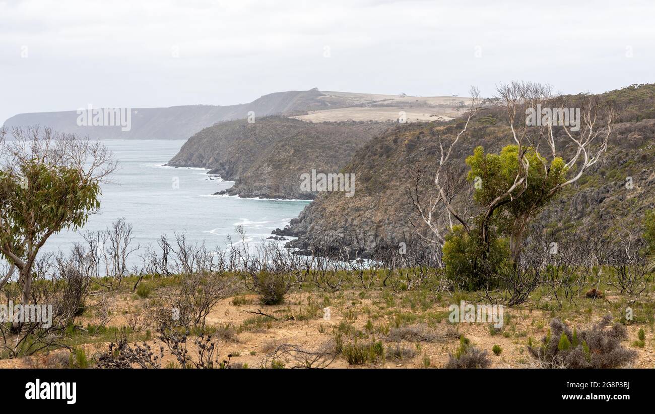 Scenic views from the Scotts Cove in the Flinders Chase National Park located on Kangaroo Island South Australia taken on May 10th 2021 Stock Photo