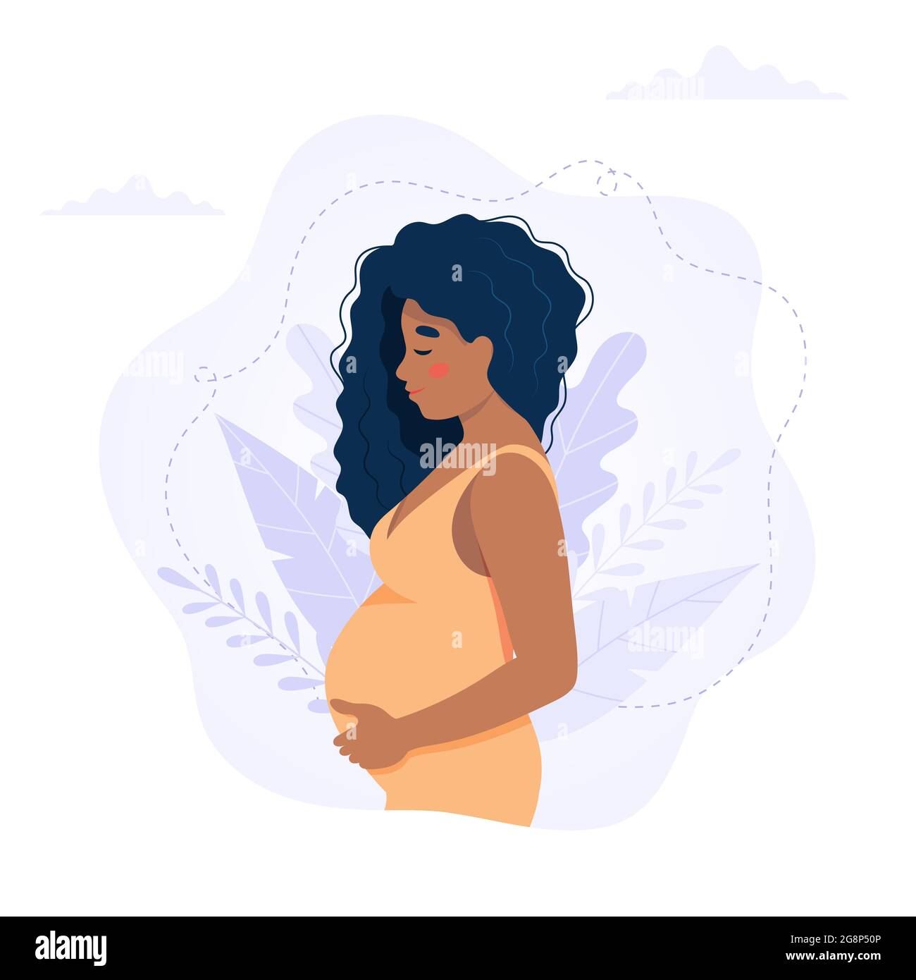 African american pregnancy art