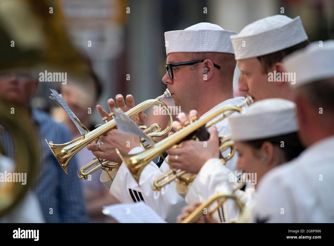 Glasgow, Scotland, UK. 21 July 2021. PICTURED: The Band Which Appeared ...