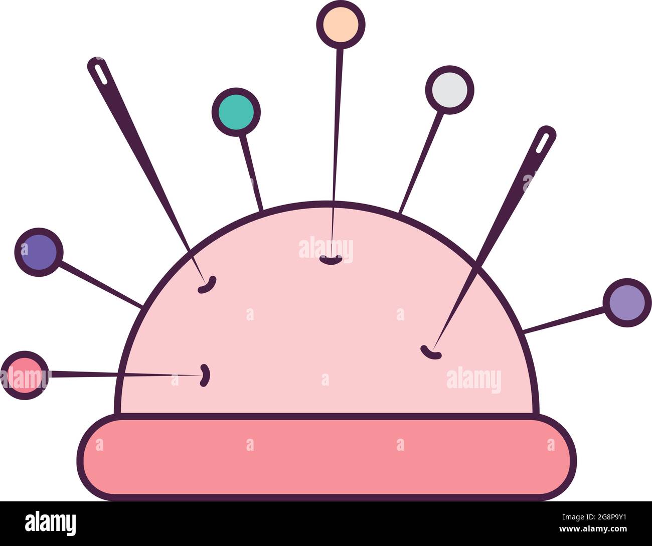 pink pincushion design Stock Vector Image & Art Alamy