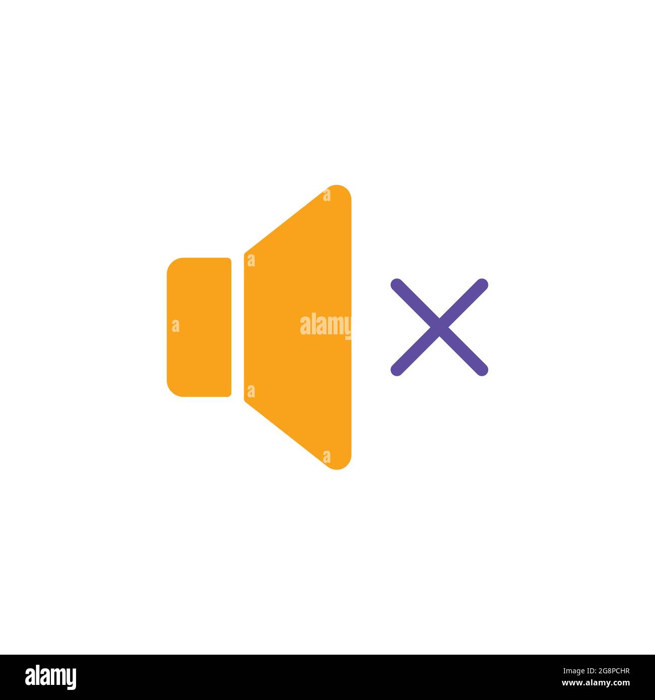 Sound on off vector glyph icon. Volume. Mute button. Graph symbol for ...