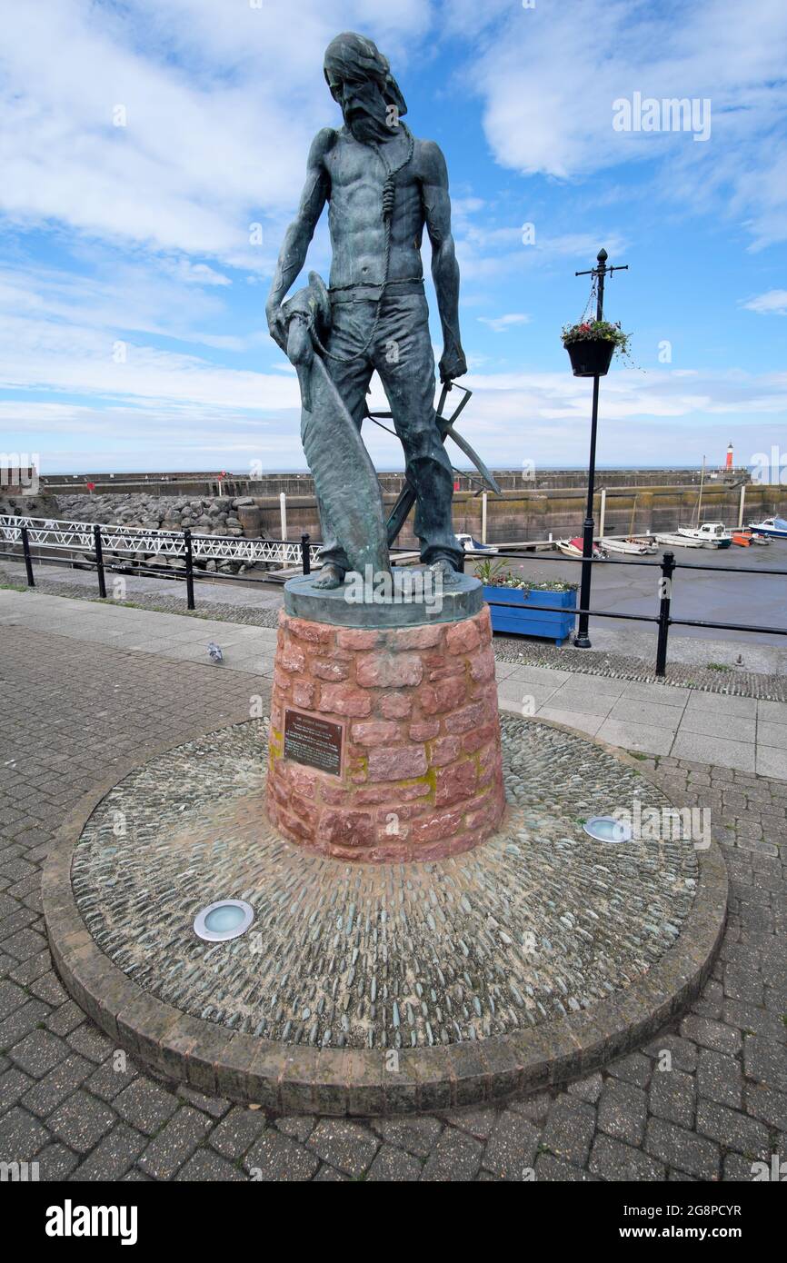 The Ancient Mariner Statue In Watchet a harbour town in the English