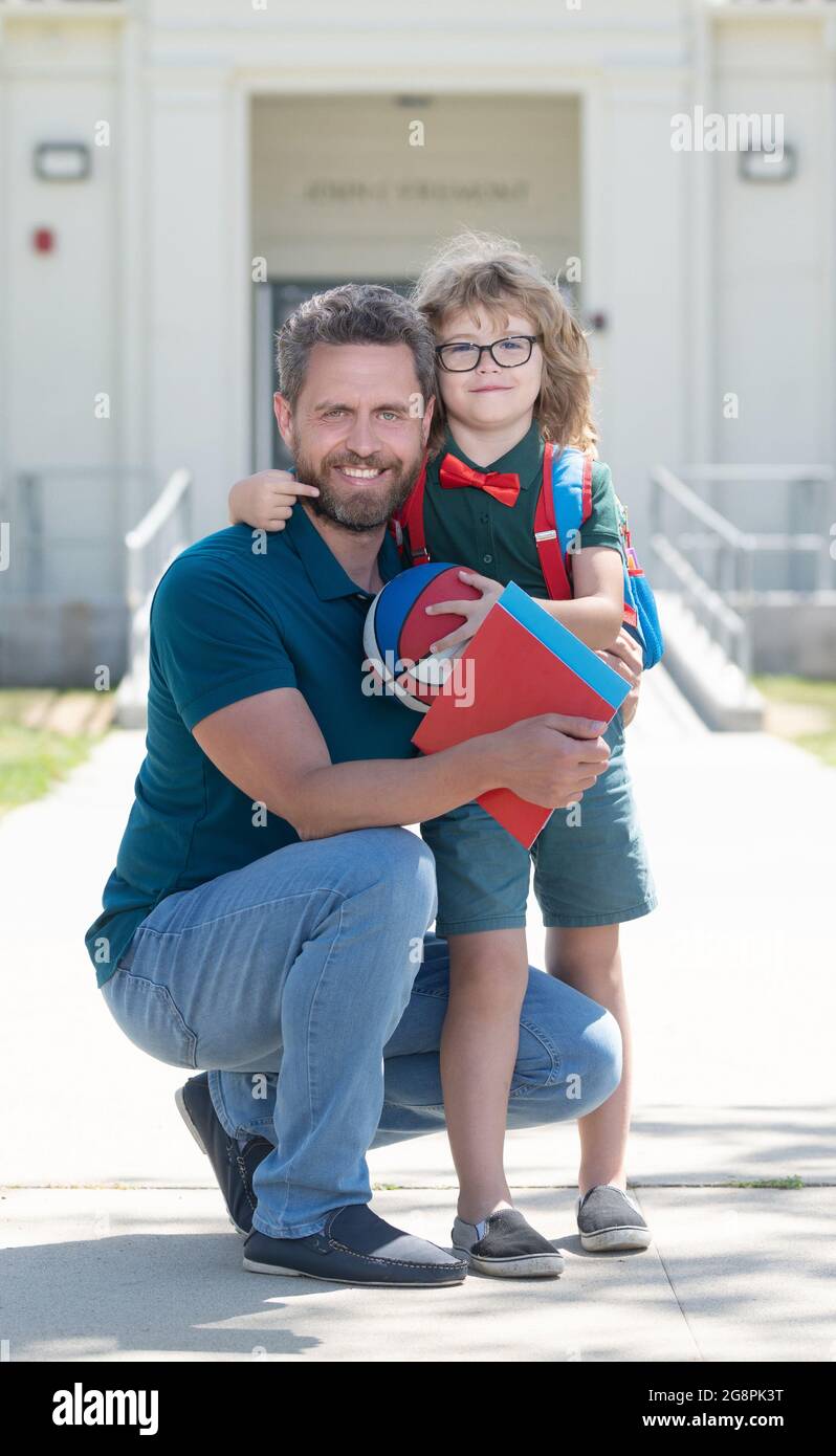Huging Child happy family value. childhood and parenthood. parent huging little ...