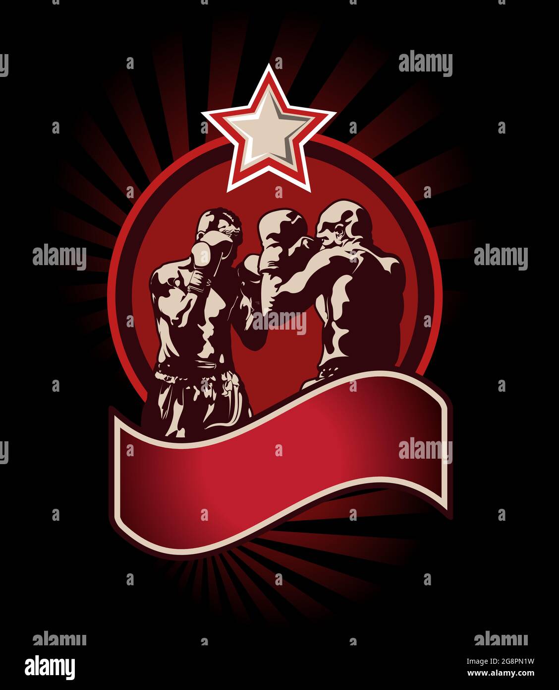 Boxing icon or emblem Stock Vector Image & Art - Alamy