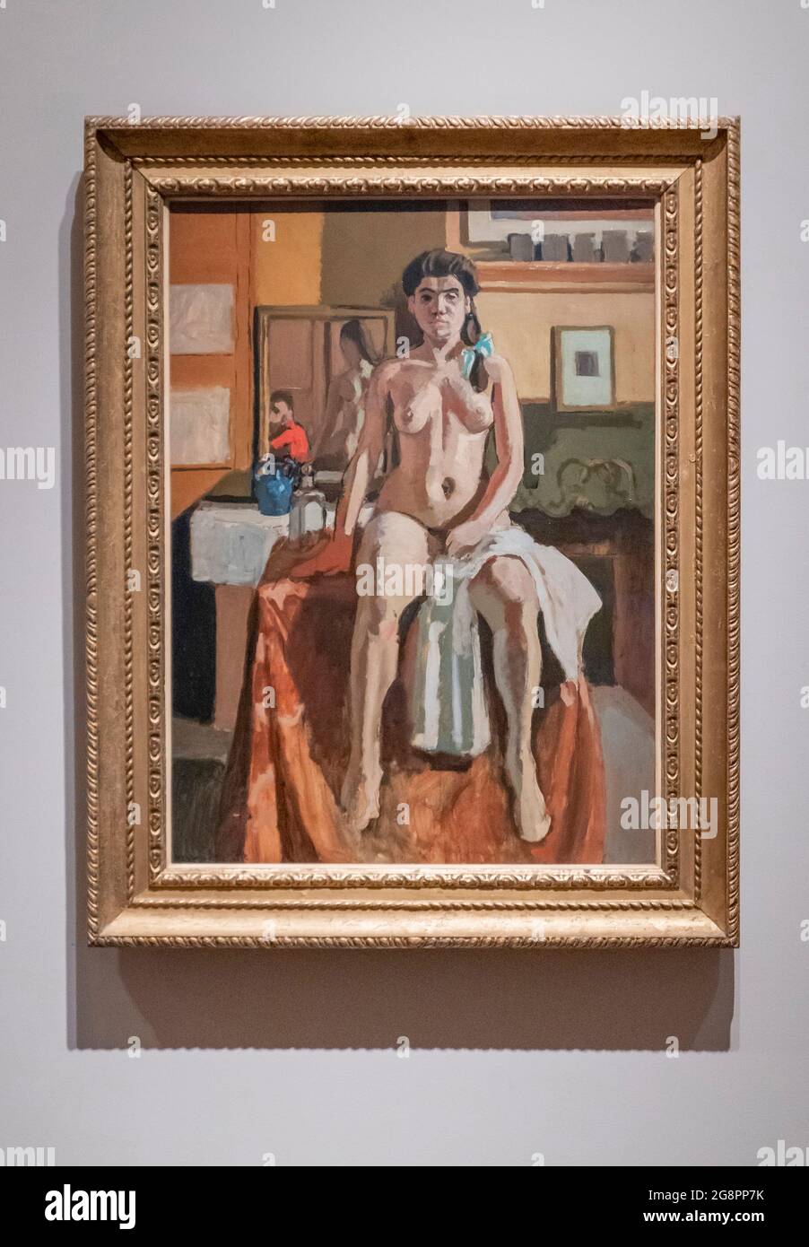Carmelina from 1903 by Henri Matisse at the Museum of Fine Art in Boston Stock Photo