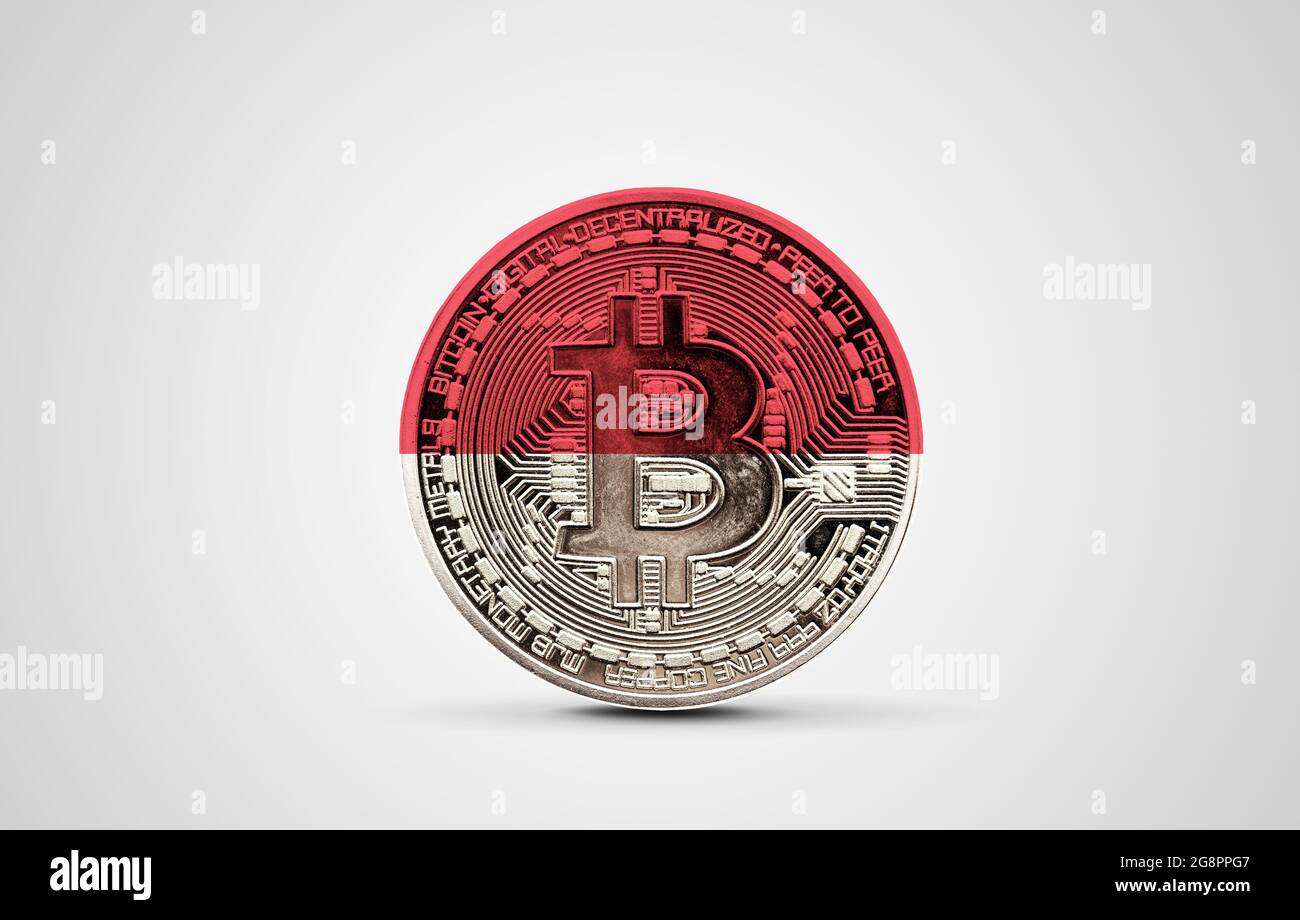 Indonesia Bitcoin flag