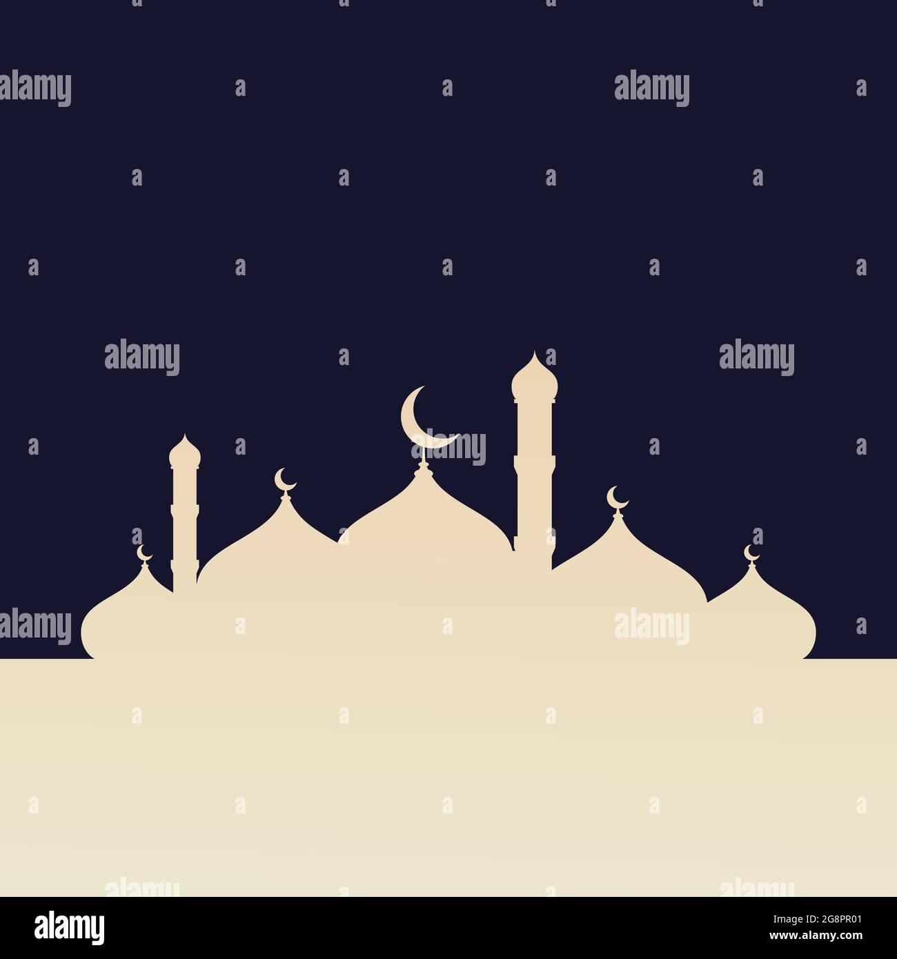 Mosque Background vector Illustration design template Stock Vector ...