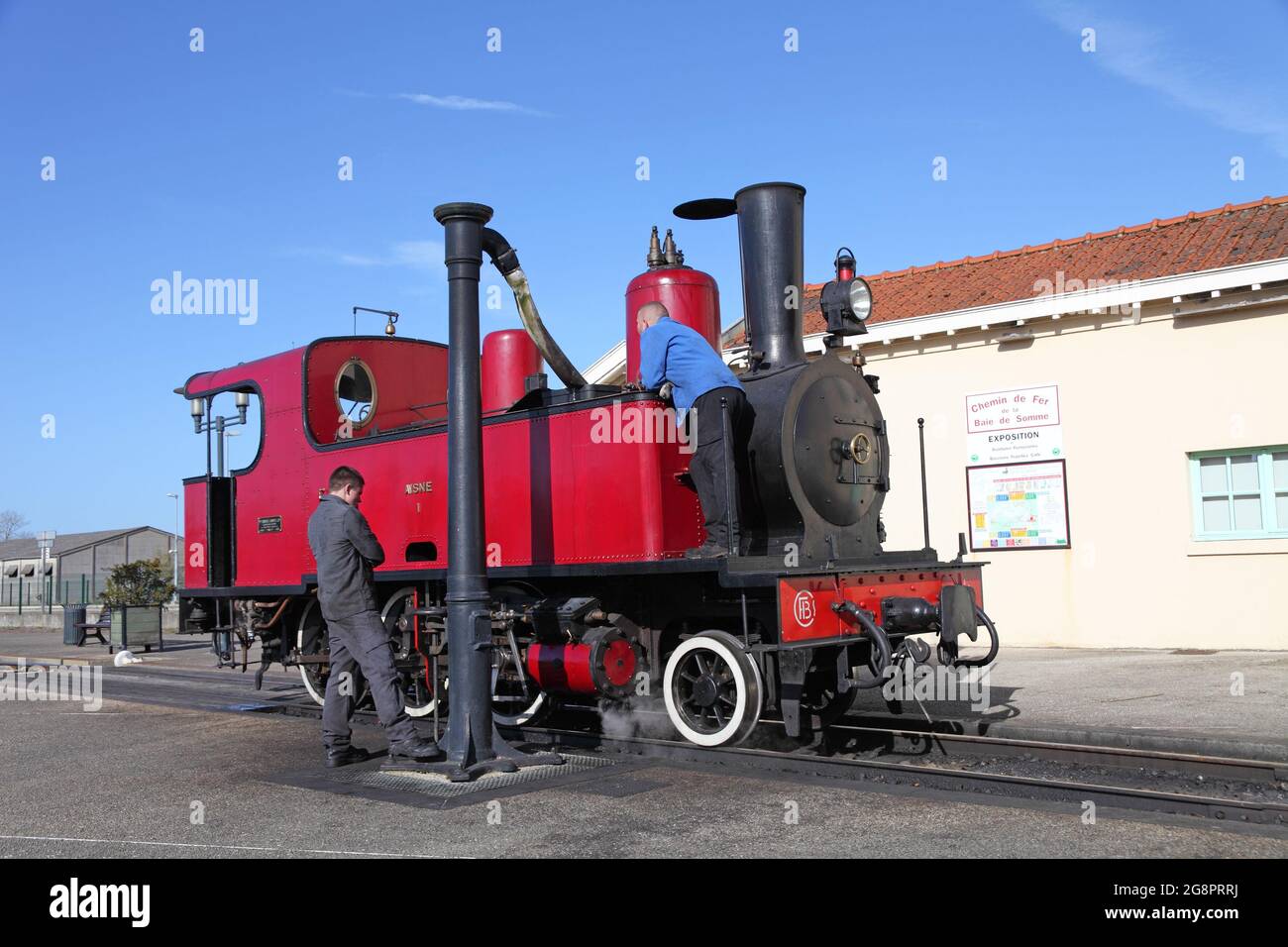 St Valery-sur-Somme Steam train, Picardy, France Stock Photo