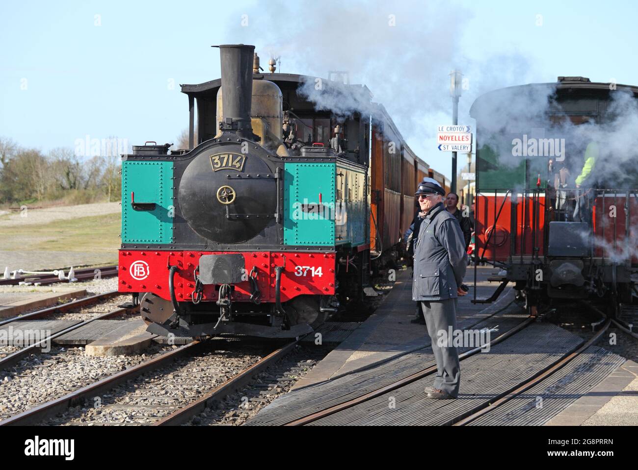 St Valery-sur-Somme Steam train, Picardy, France Stock Photo