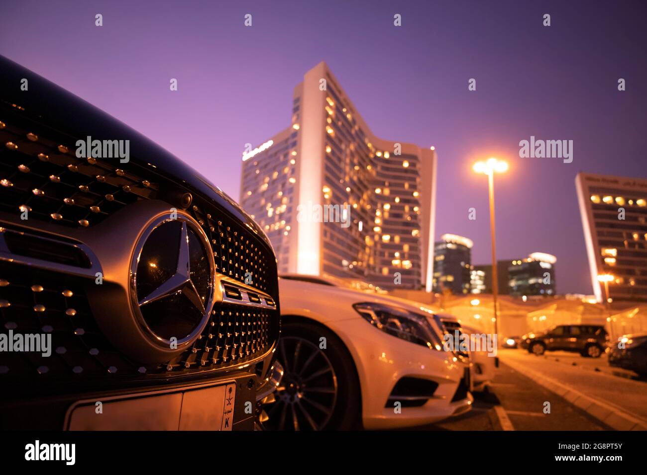 Mercedes - car - Mercedes Benz Luxury vehicles company - German automotive brand Stock Photo