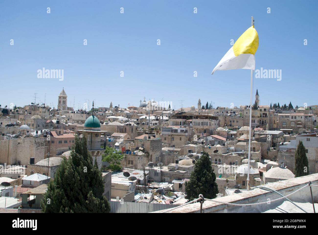 View over the roofs of Jerusalem old town Stock Photo - Alamy
