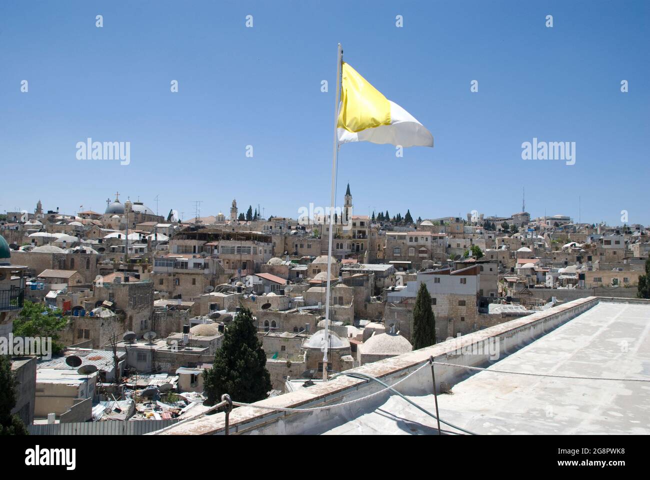 View over the roofs of Jerusalem old town Stock Photo - Alamy