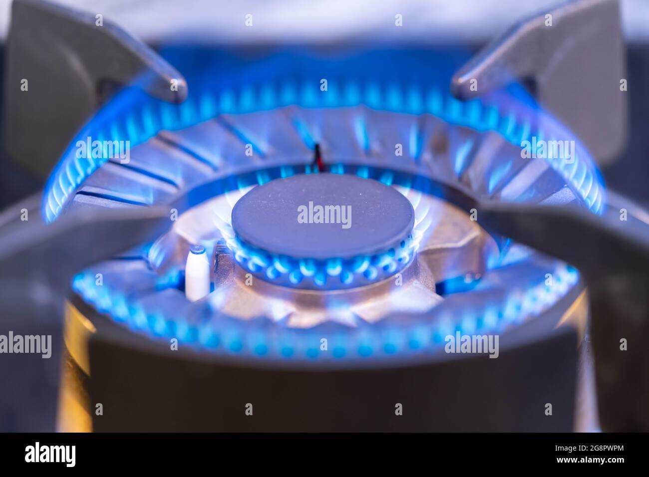 Open the gas valve and put the pot on the stove and turn the heat on