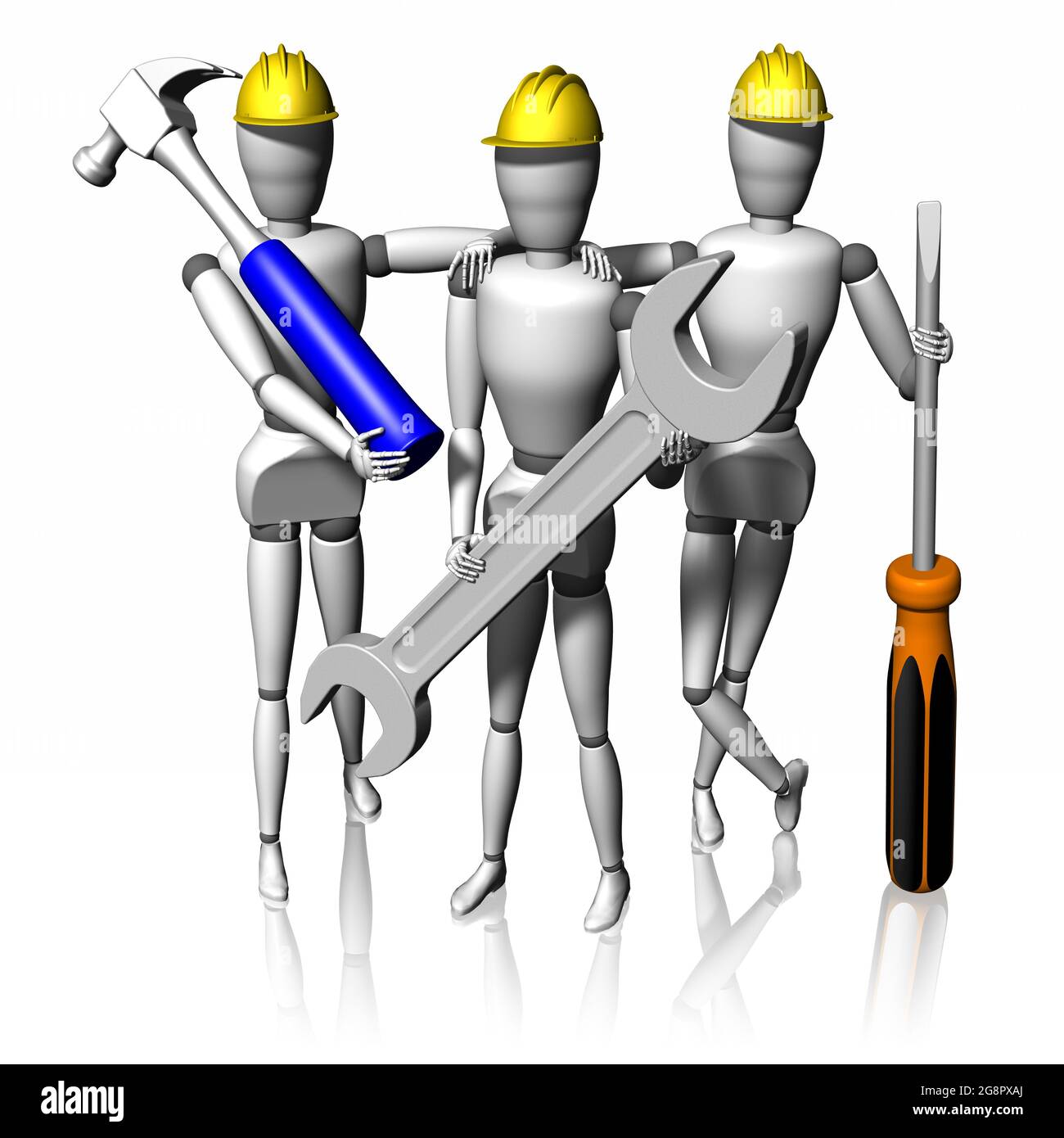 Robot construction workers hi-res stock photography and images - Alamy