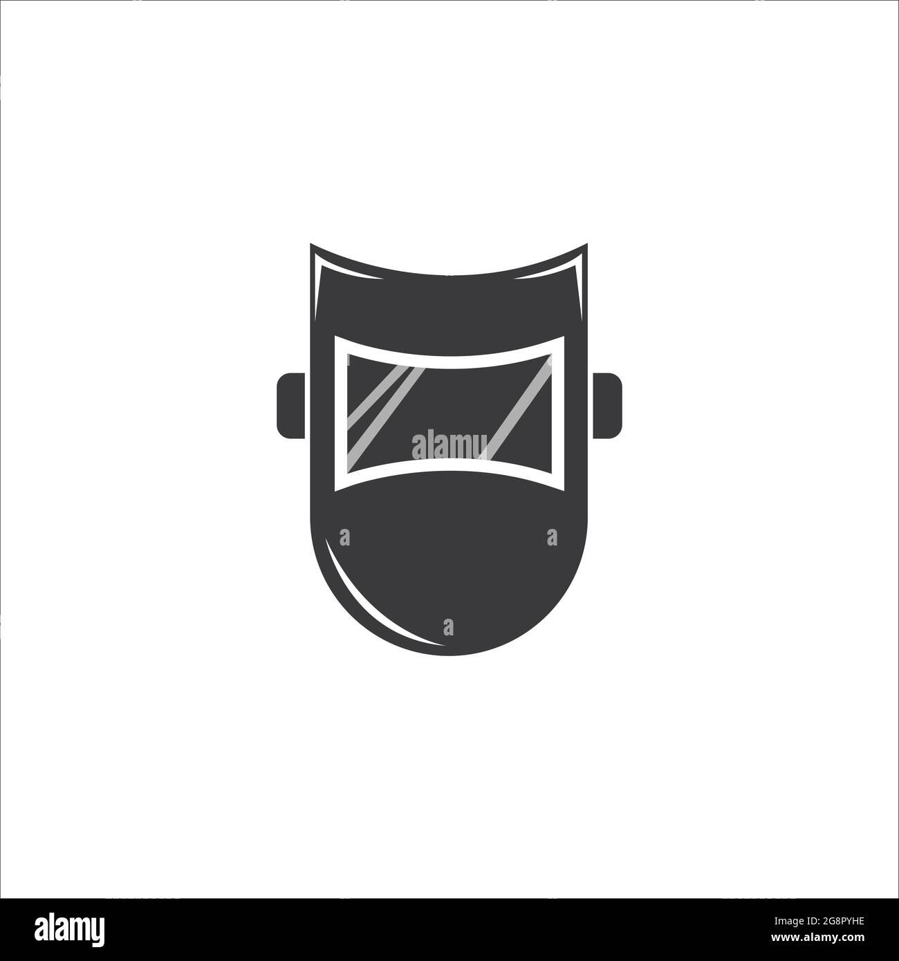 welding Helmet Vector icon design illustration Template Stock Vector