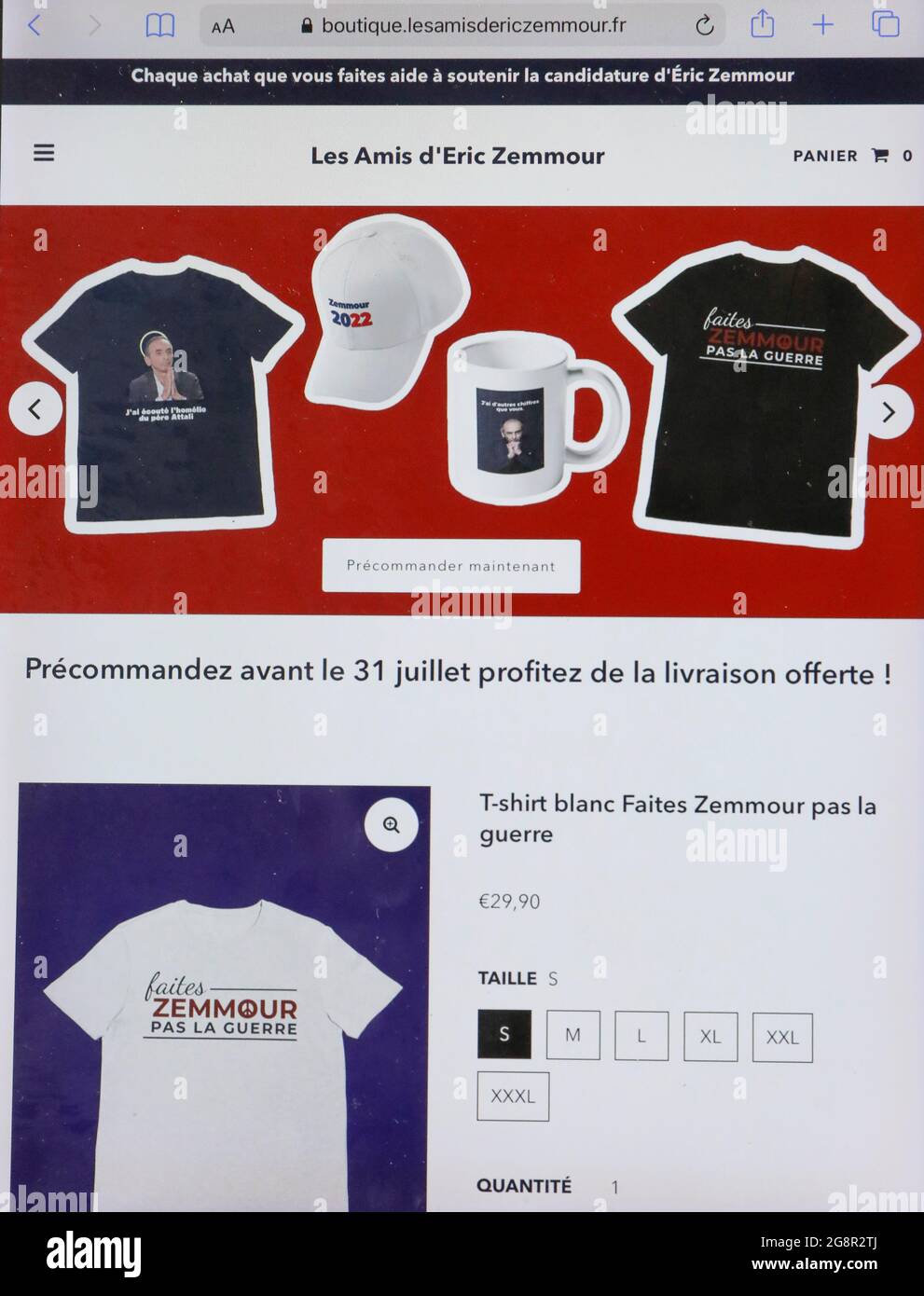 Casquette zemmour 2022 hires stock photography and images Alamy