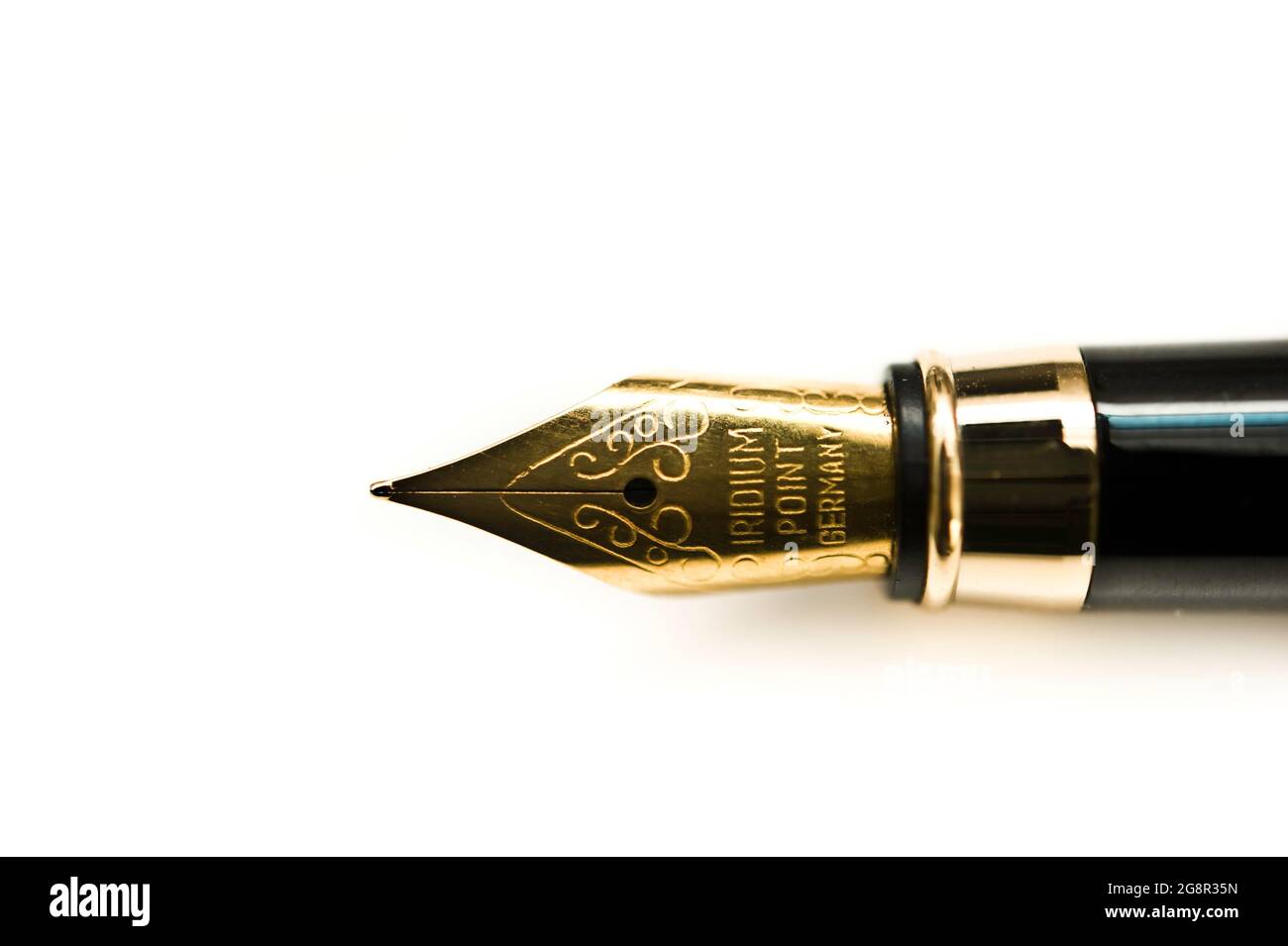 classical fountain pen detail close up, isolated Stock Photo Alamy
