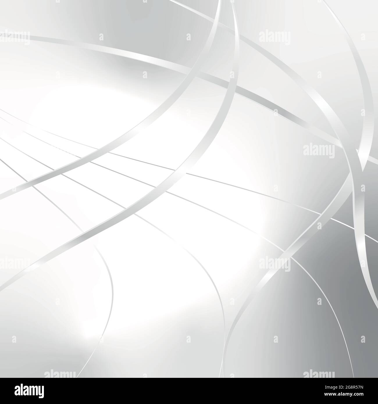 White gray vector background with wavy lines Stock Vector Image & Art