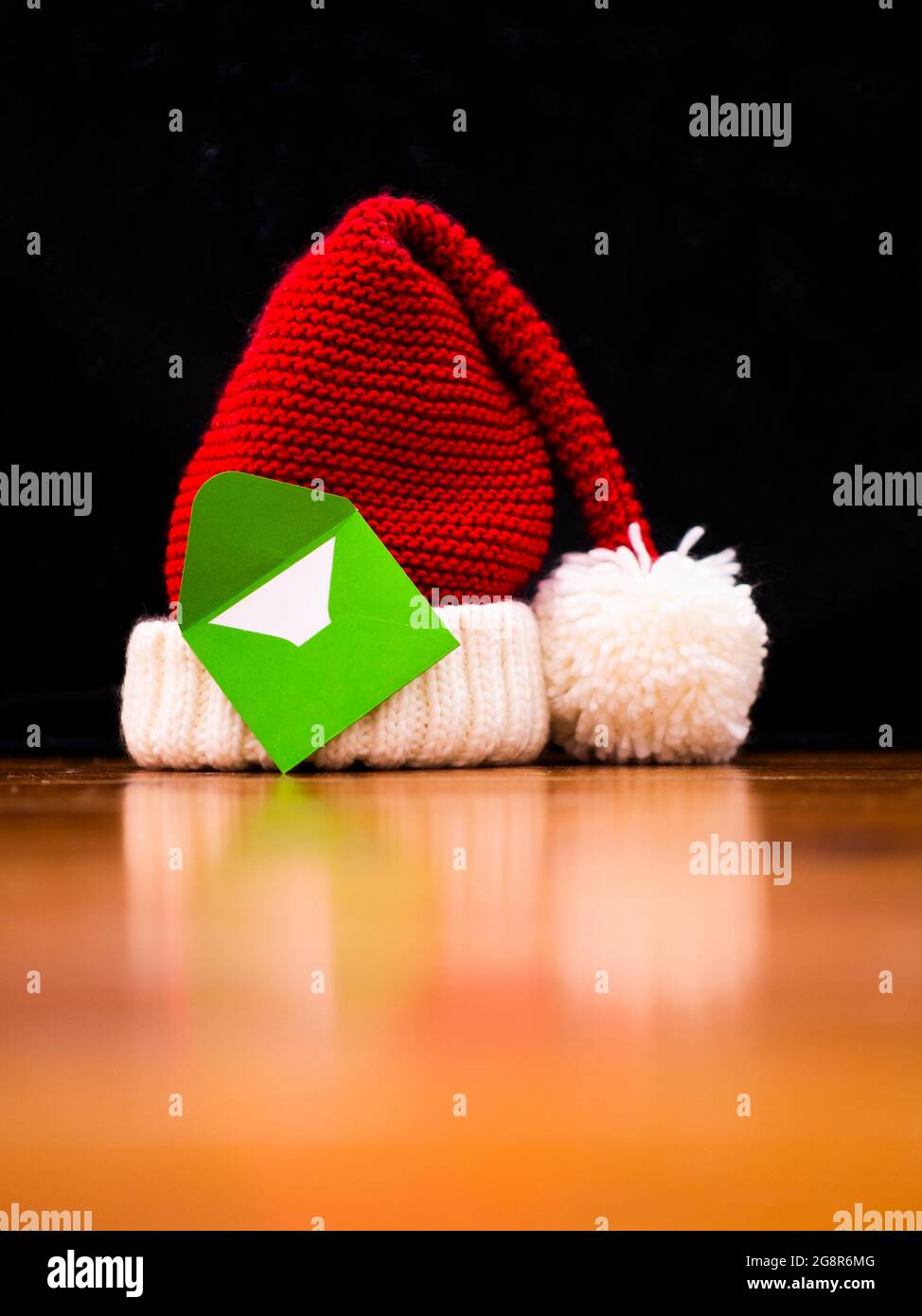 Santa hat Christmas concept for book covers Stock Photo
