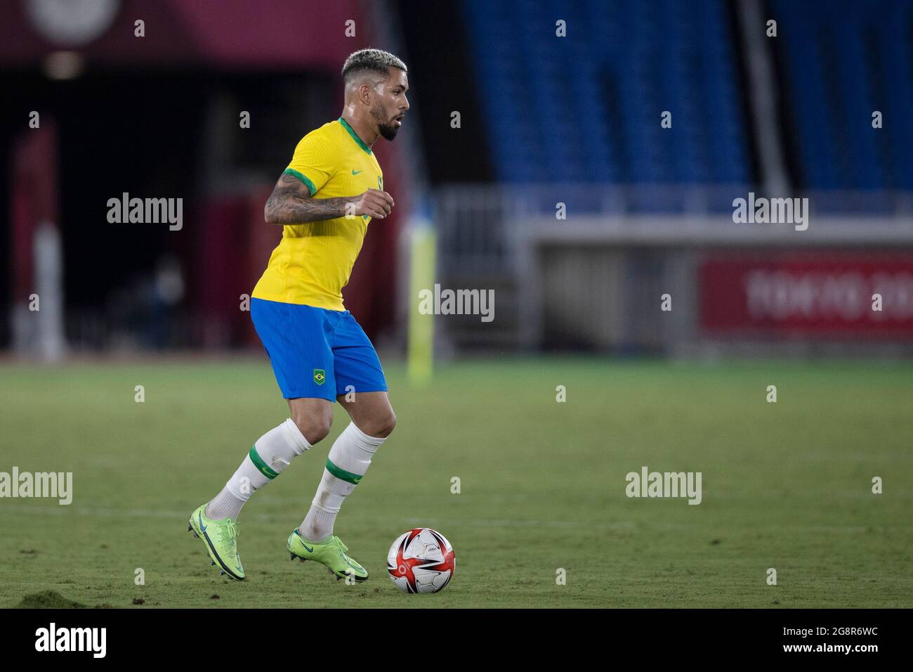 Yokohama, Japan. 22nd July 2021. T'QUIO, TO - 22.07.2021: OLYMPIC GAMES  TOKYO 2020 2021 TOKYO - Dani Alves do Brasil during the soccer game between  Brazil and Germany at the Tokyo 2020