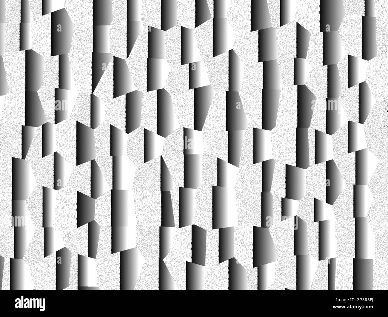 Abstract background, vertical fluorescent gray white silver geometric decorative structure modern pattern Stock Photo