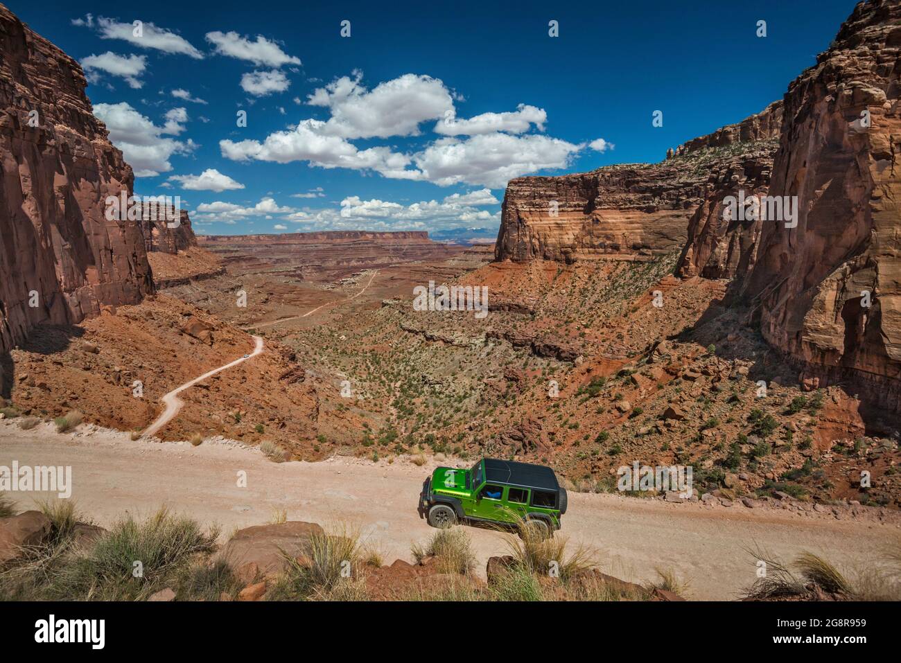 Shafer Canyon, Island In The Sky District, Canyonlands National Park, Utah, USA Stock Photo