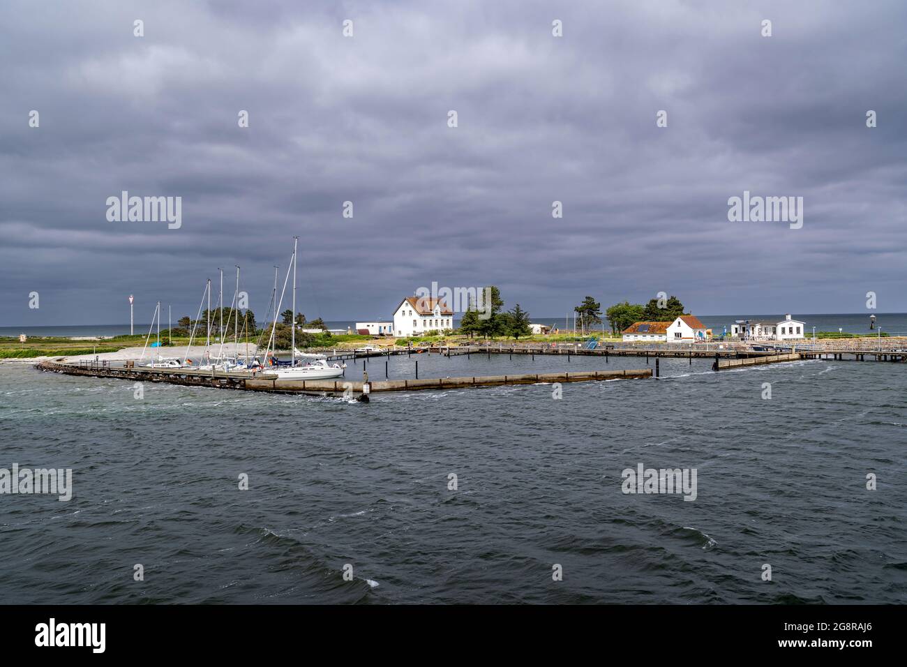 The ‘Lotseninsel’ (pilot island) Schleimünde at the mouth of the Schlei inlet in Schleswig-Holstein, Germany Stock Photo