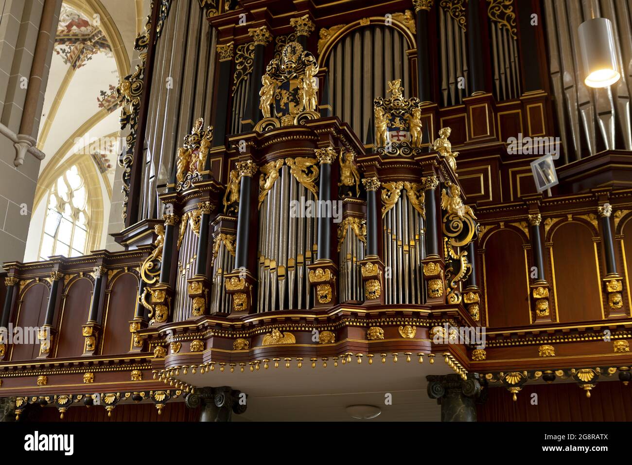 Religious music instrument in cathedral Stock Photo - Alamy