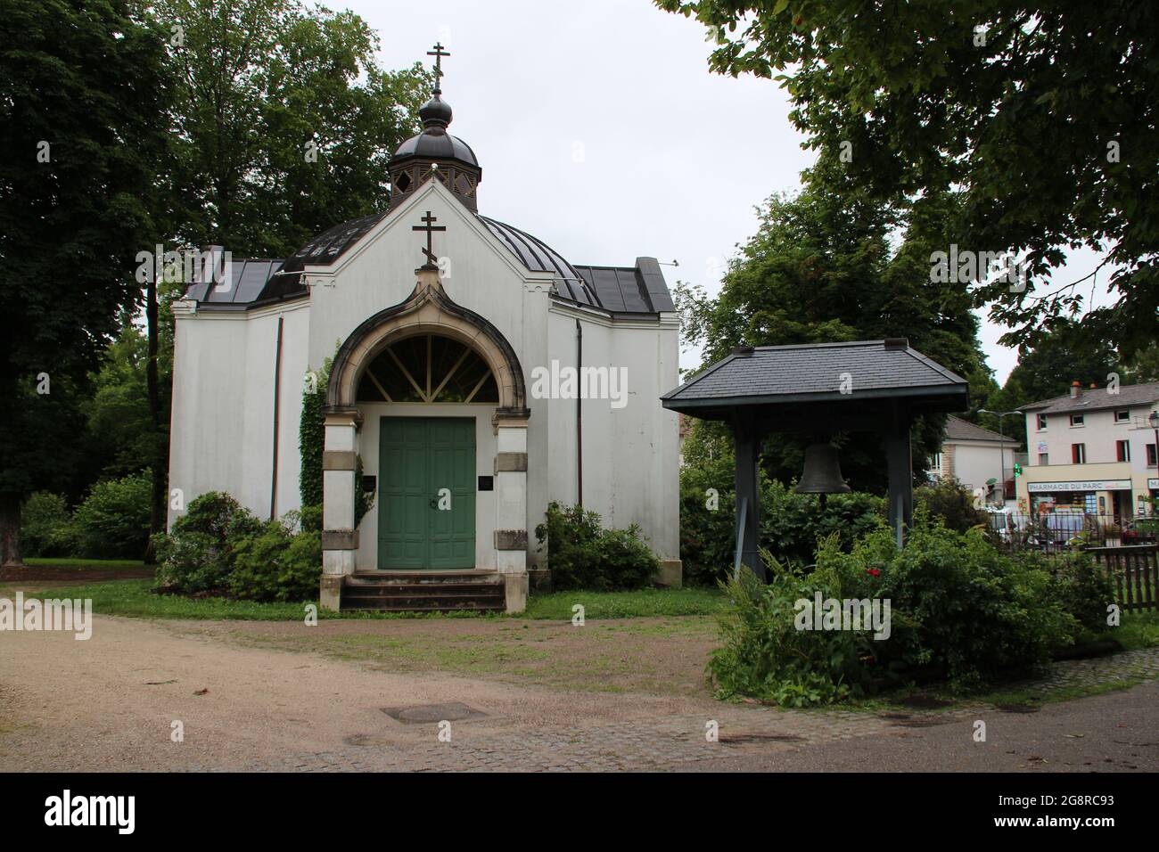 orthodox chapel in contrexeville in lorraine (france) Stock Photo