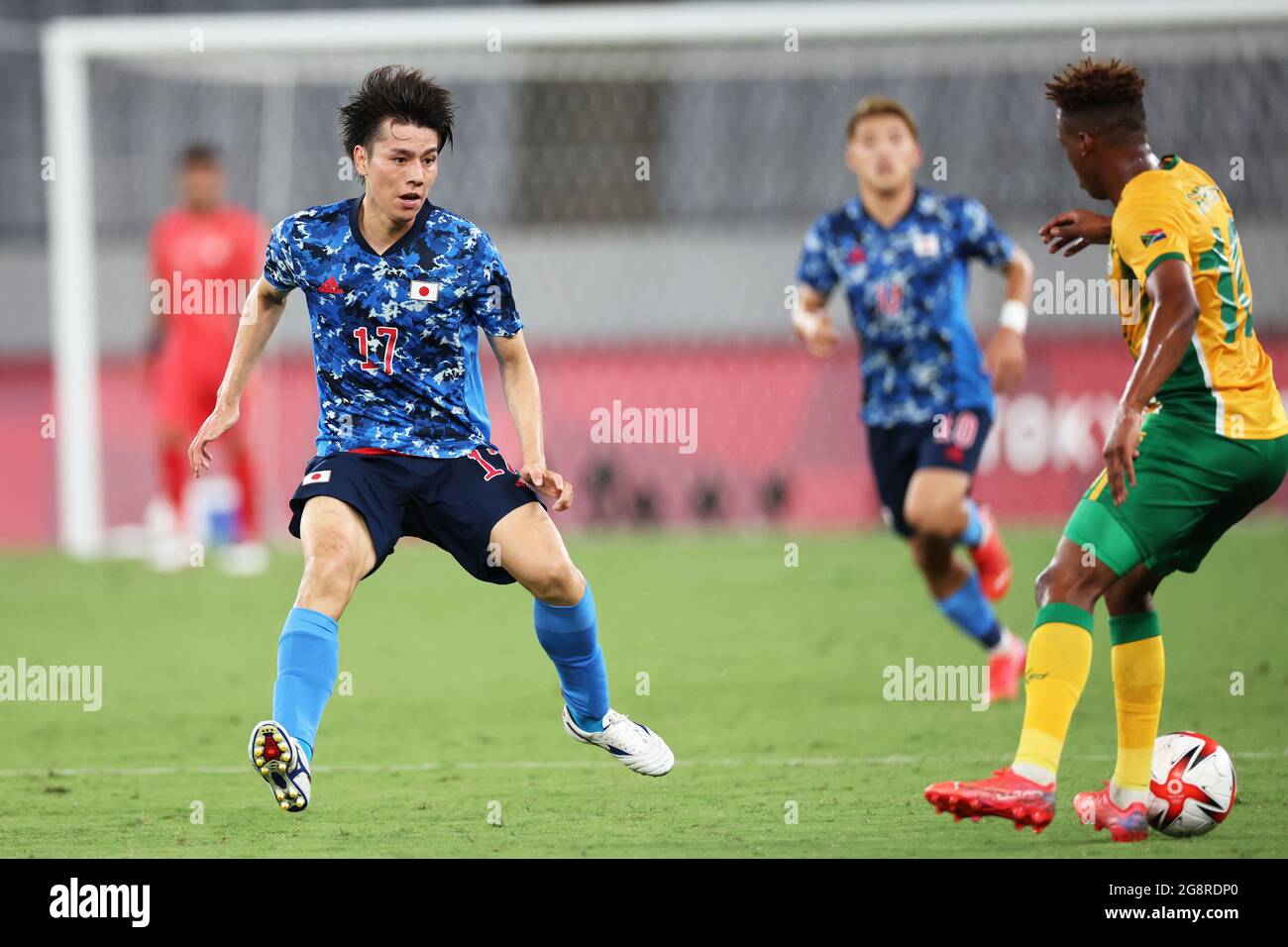 Tokyo, Japan. 22nd July, 2021. Ao Tanaka (JPN) Football/Soccer : Men's First Round Group A match between Japan - South Africa during the Tokyo 2020 Olympic Games at the Tokyo Stadium in Tokyo, Japan . Credit: Koji Aoki/AFLO SPORT/Alamy Live News Stock Photo