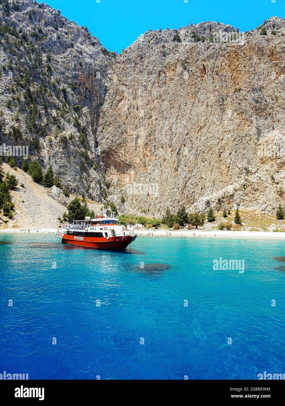 Symi island greece beach swim hi-res stock photography and images - Alamy