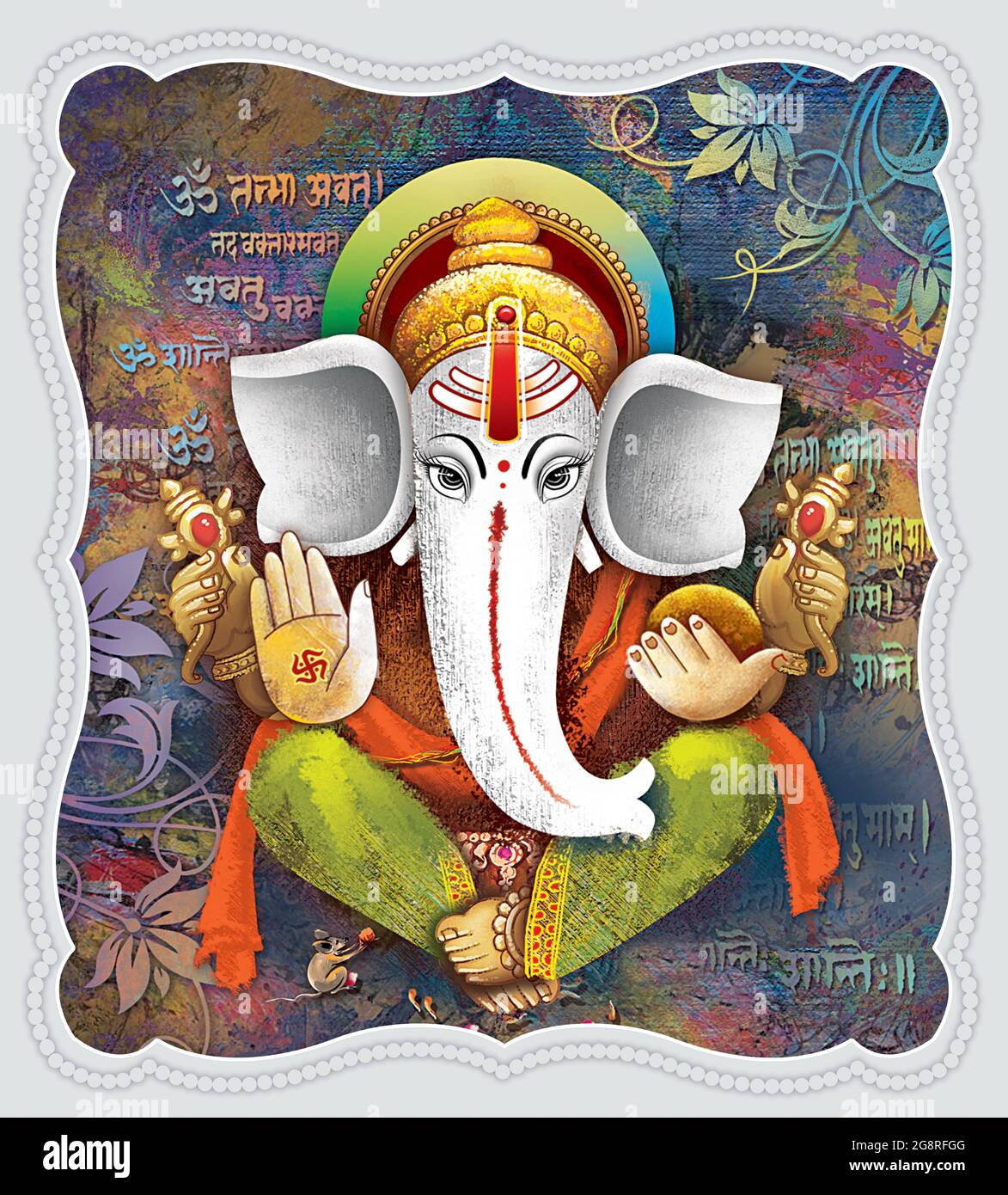 Ganesha painting hi-res stock photography and images - Alamy, image size:1173x1390