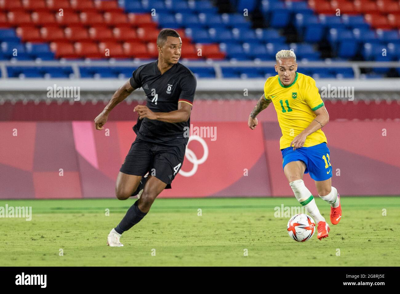 Tokyo, Japan. 31st July, 2021. T'QUIO, TO - 31.07.2021: TOKYO 2020 OLYMPIAD  TOKYO - Guilherme Arana do Brasil during the soccer game between Brazil and  Egypt at the Tokyo 2020 Olympic Games