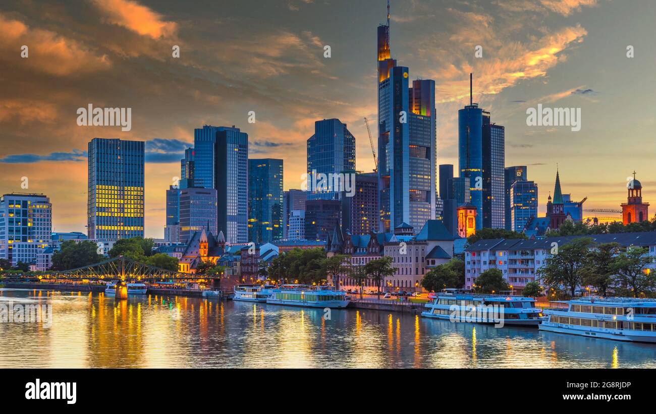 Cityscape of Frankfurt am Main, Germany Stock Photo - Alamy