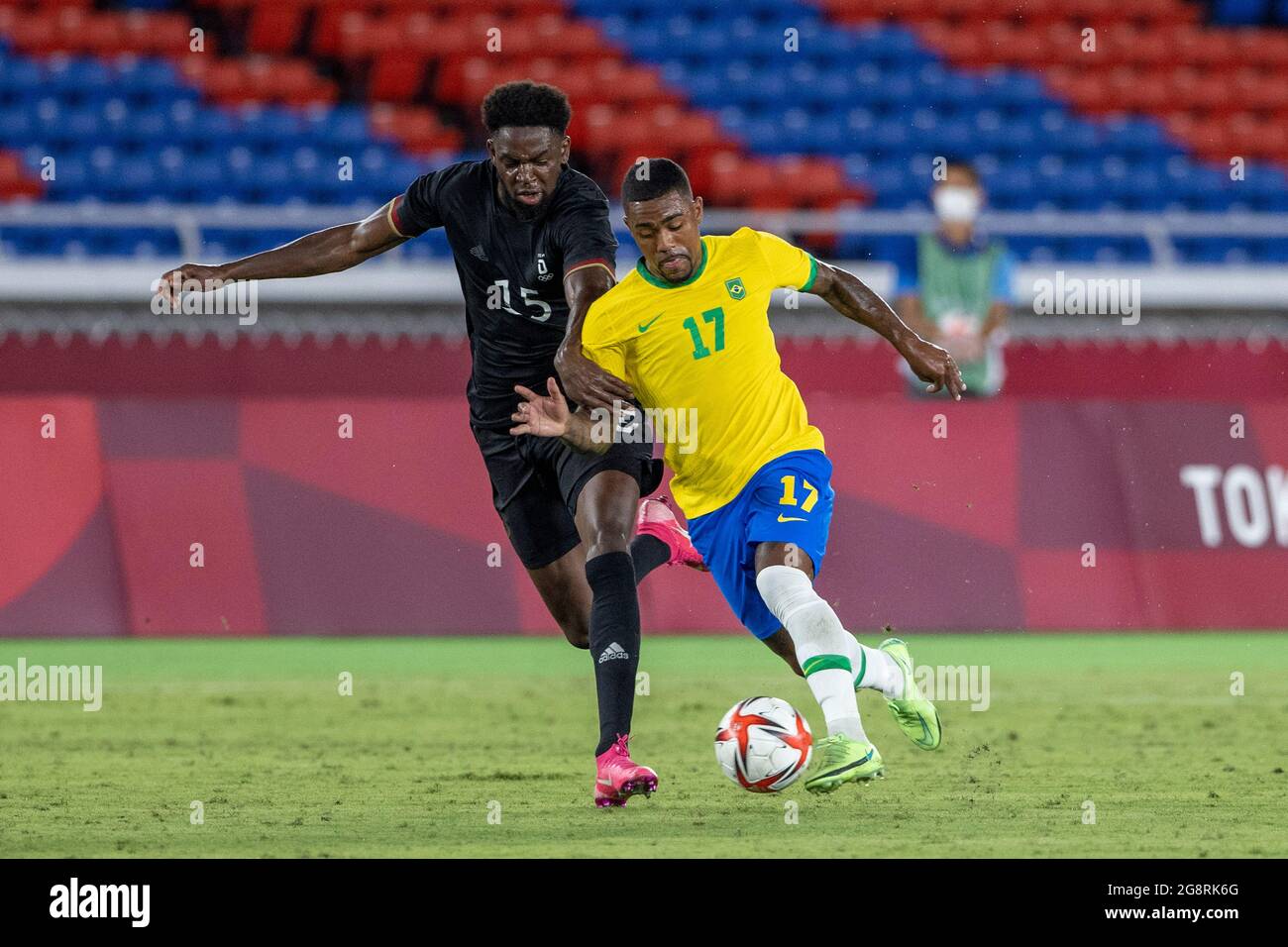 Tokyo, Japan. 31st July, 2021. T'QUIO, TO - 31.07.2021: TOKYO 2020 OLYMPIAD  TOKYO - Guilherme Arana do Brasil during the soccer game between Brazil and  Egypt at the Tokyo 2020 Olympic Games