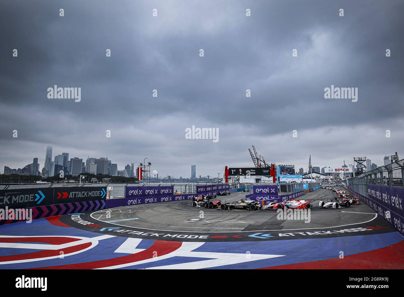 Start Race 2 during the 2021 New York City ePrix, 6th meeting of the 2020-21 Formula E World Championship, on the Brooklyn Street Circuit from July 10 to 11, in New York, USA - Photo Francois Flamand / DPPI Stock Photo