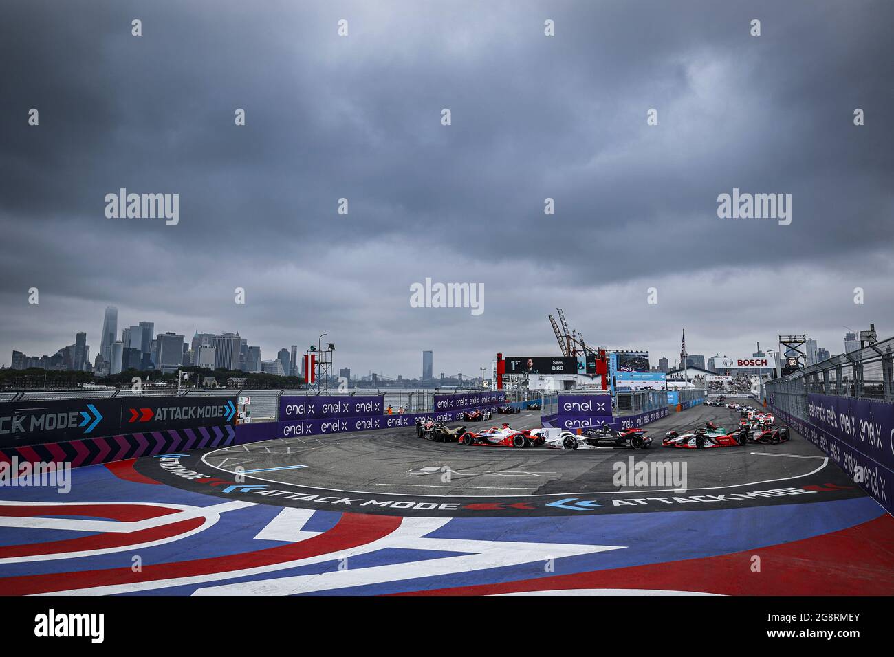 Start Race 2 during the 2021 New York City ePrix, 6th meeting of the 2020-21 Formula E World Championship, on the Brooklyn Street Circuit from July 10 to 11, in New York, USA - Photo Francois Flamand / DPPI Stock Photo