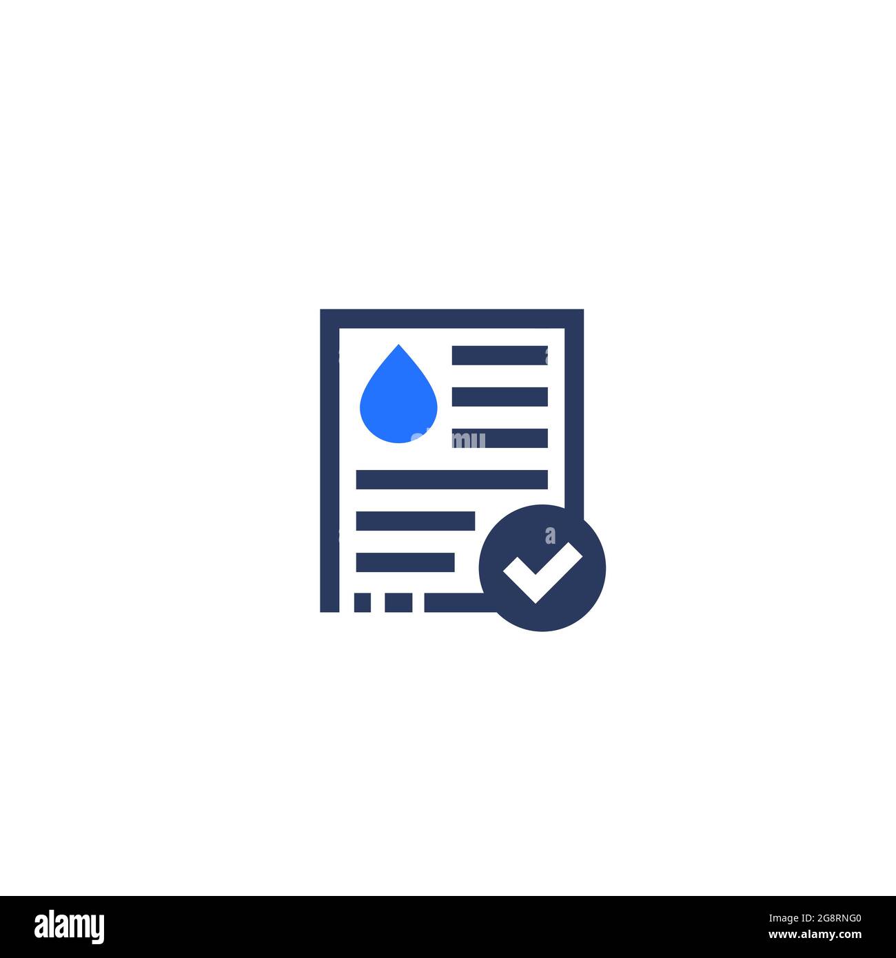 Water quality test icon on white Stock Vector Image & Art Alamy