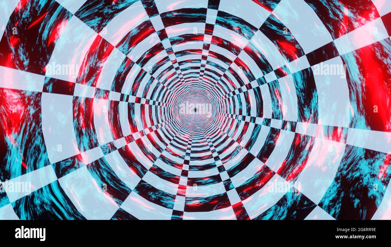 3D rendering abstract sci-fi tunnel motion background Stock Photo - Alamy