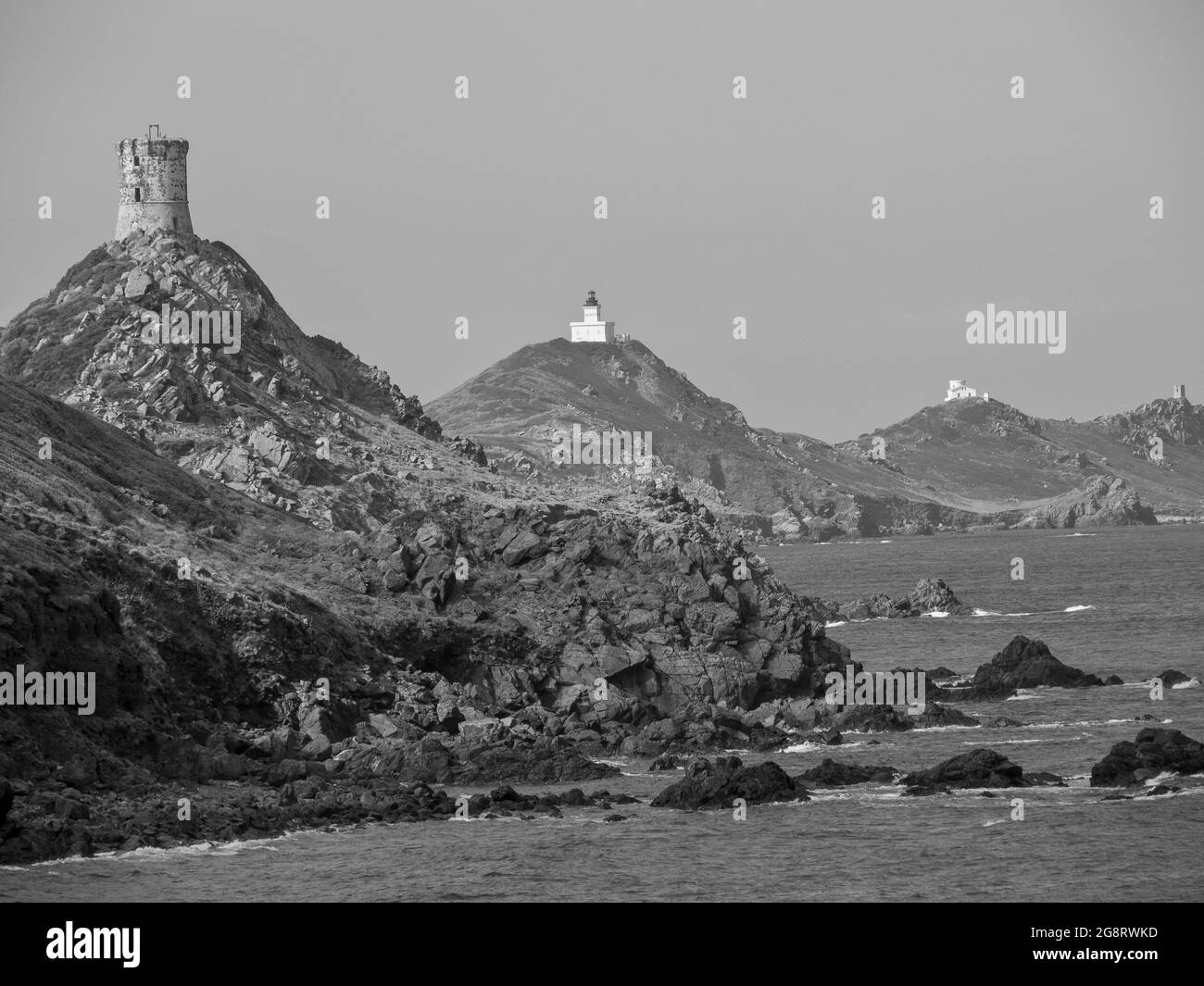 Corsica and hiking Black and White Stock Photos & Images - Alamy