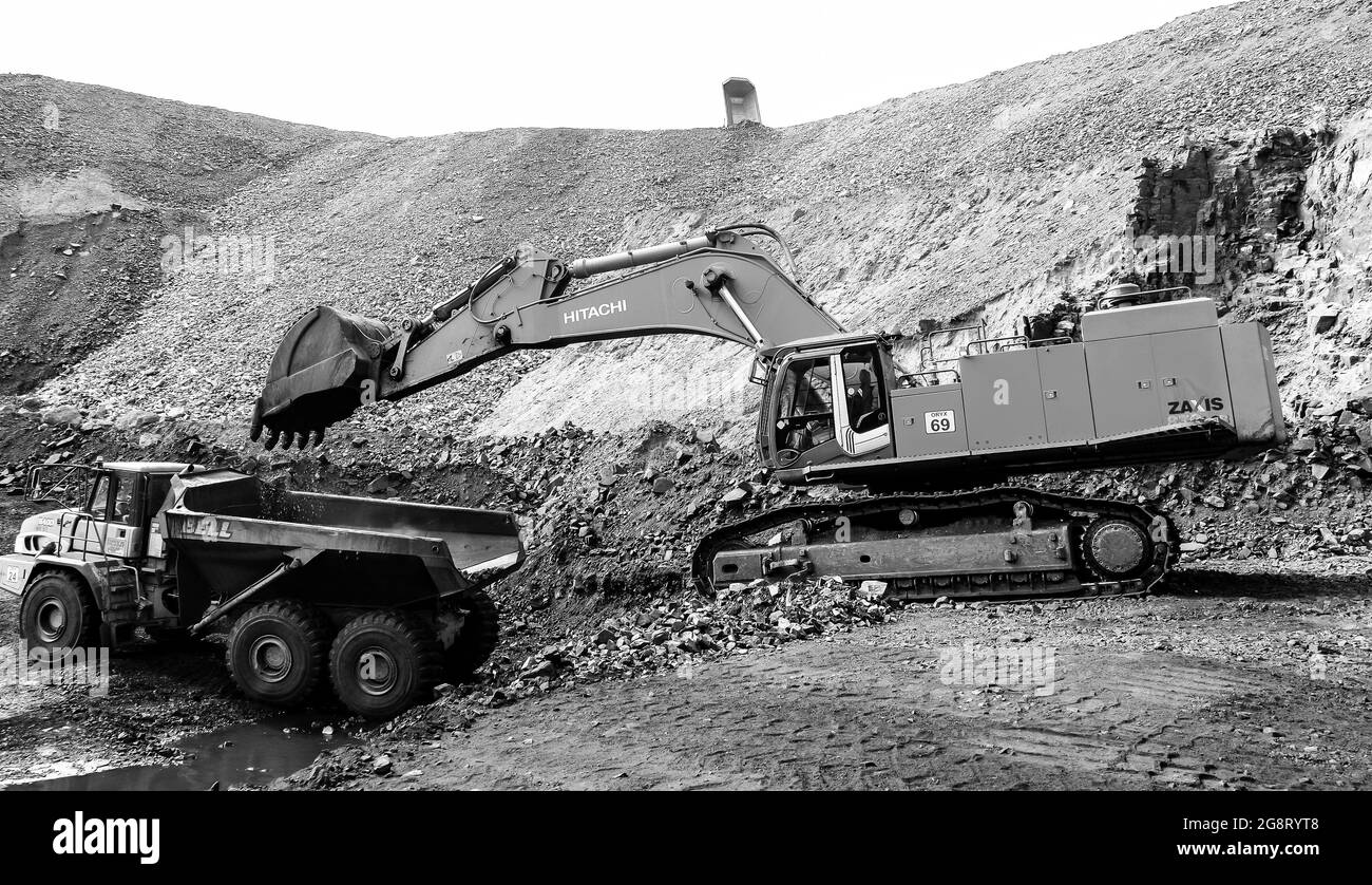 Manganese mine Black and White Stock Photos & Images Alamy