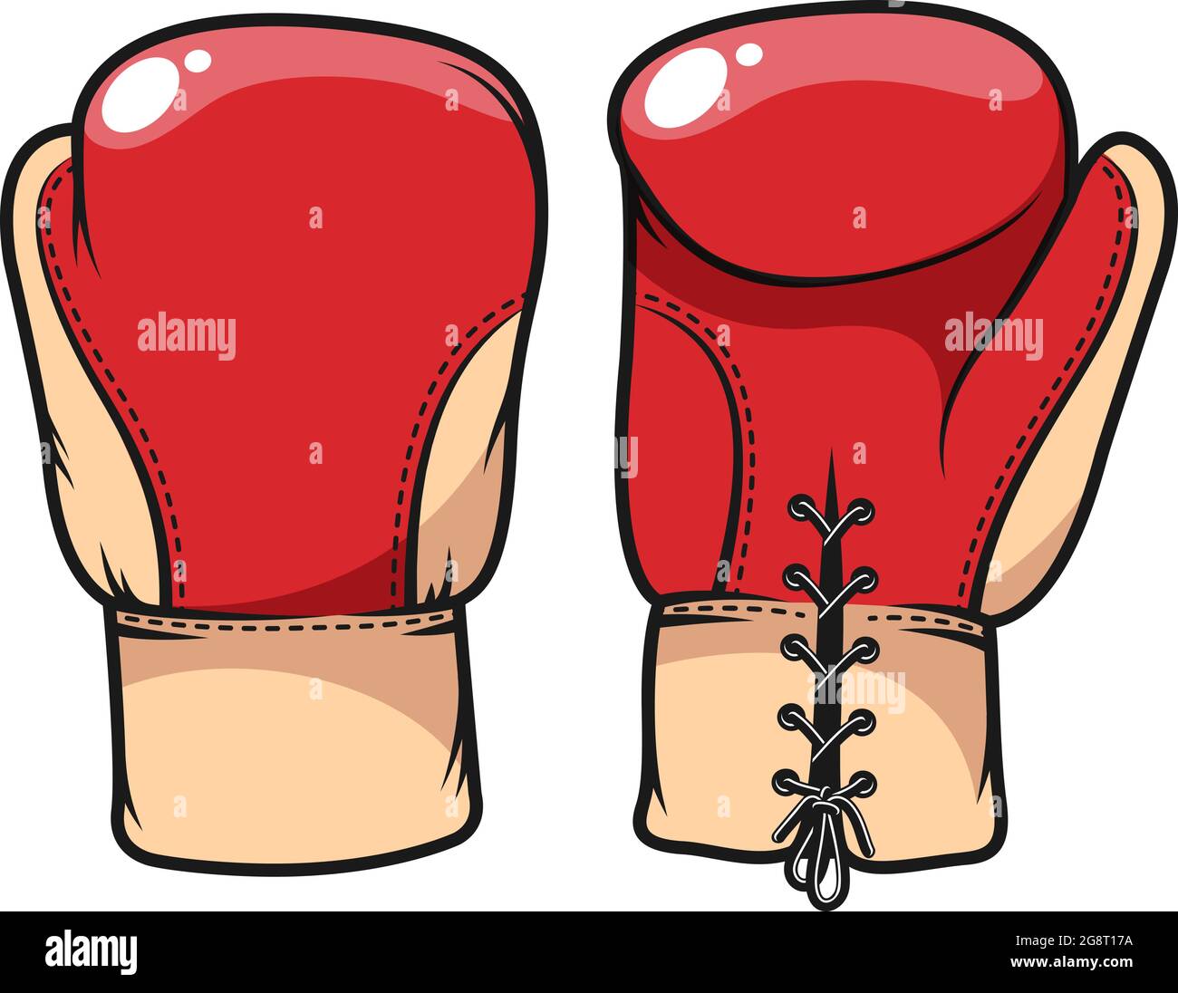 Viking Cartoon Silhouette Boxing Gloves
