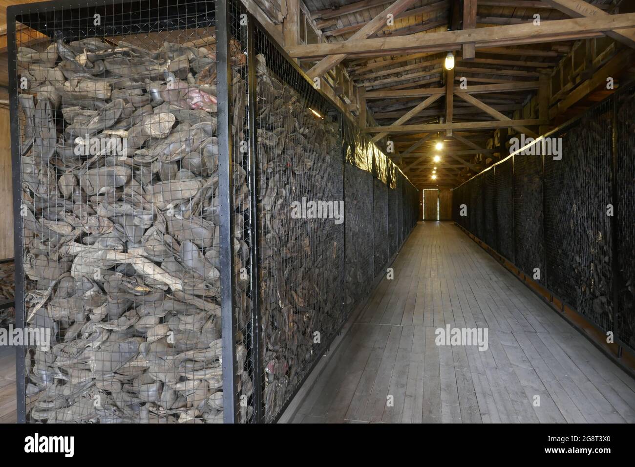 Konzentrations- und Vernichtungslager Lublin-Majdanek, Polen Stock Photo