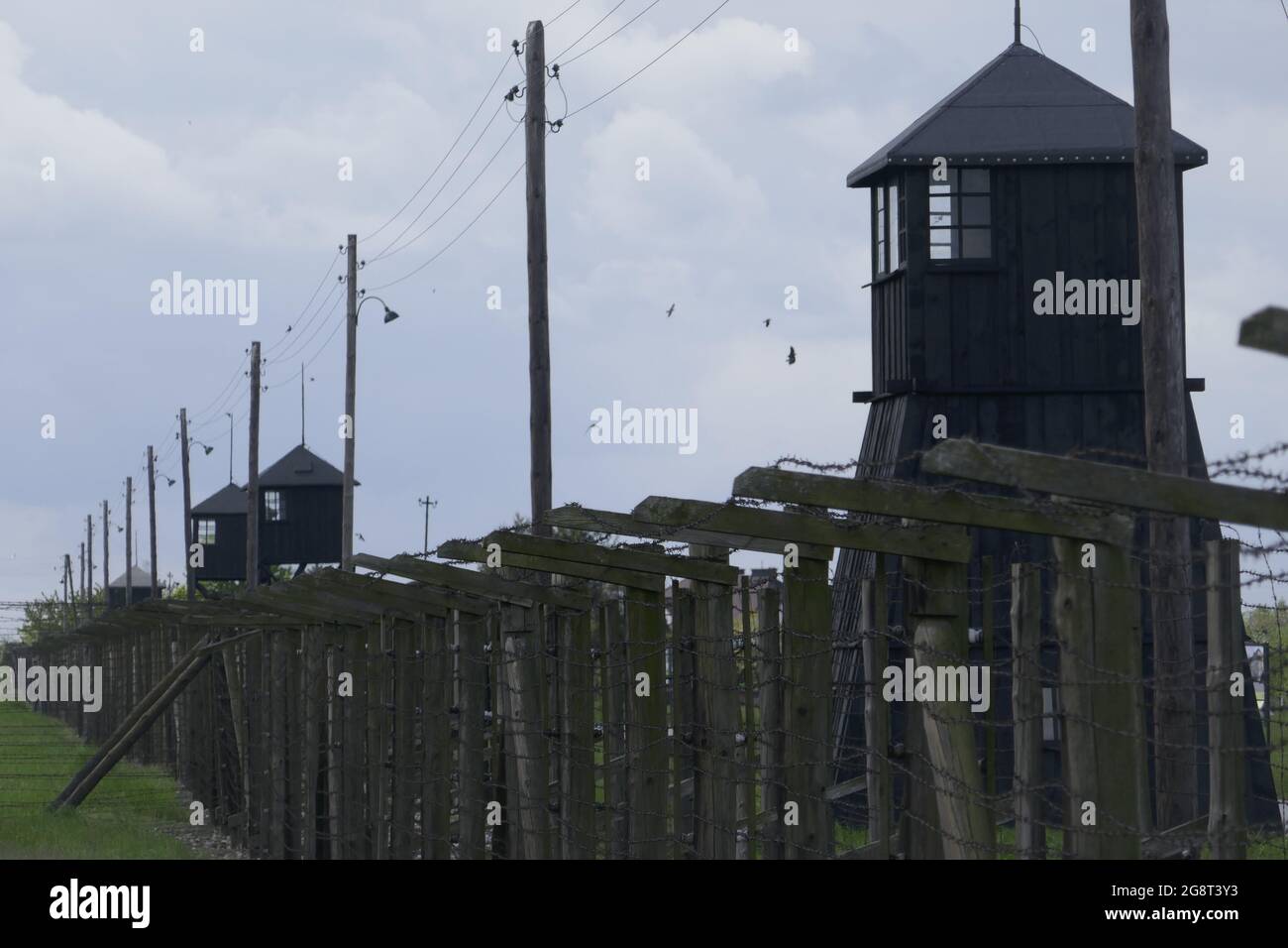 Konzentrations- und Vernichtungslager Lublin-Majdanek, Polen Stock Photo