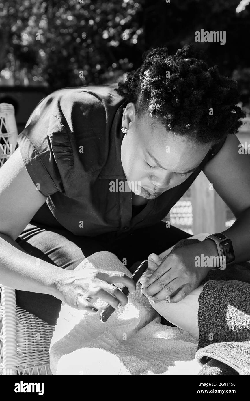 JOHANNESBURG, SOUTH AFRICA Jan 05, 2021 A young African female