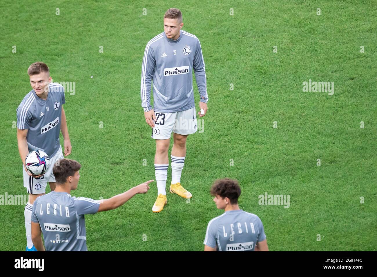 Warsaw, Poland. 21st July, 2021. Joel Abu Hanna of Legia seen during the UEFA Champions League Second Qualifying Round match between Legia Warszawa and FC Flora Tallinn at Marshal Jozef Pilsudski Legia Warsaw Municipal Stadium. (Final score; Legia Warszawa 2:1 FC Flora Tallinn) Credit: SOPA Images Limited/Alamy Live News Stock Photo